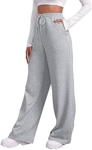 Letter Print Elastic Waist Sweatpants