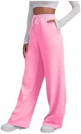 Letter Print Elastic Waist Sweatpants