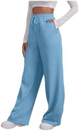 Letter Print Elastic Waist Sweatpants