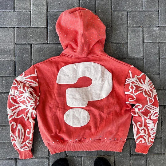 Letter Print Loose Hoodie Sweatshirt