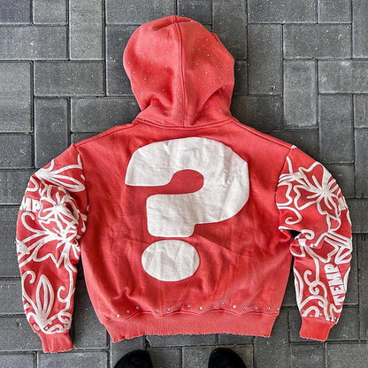 Letter Print Loose Hoodie Sweatshirt