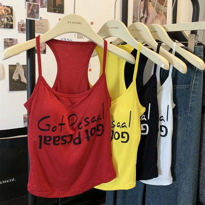 Letter Print Sleeveless Camisole