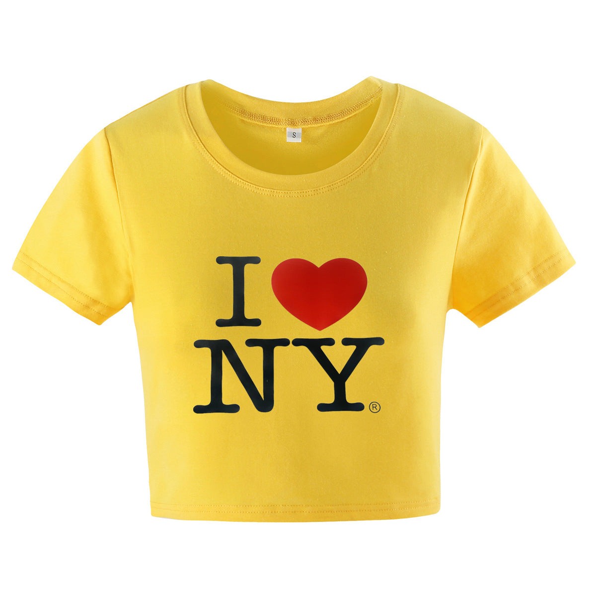 Letter Print Slim Fit Short T-shirt