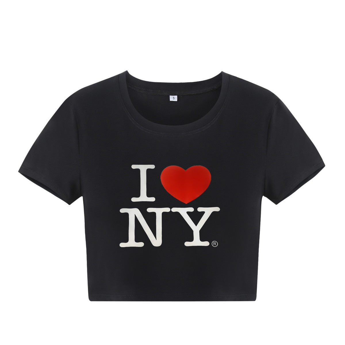 Letter Print Slim Fit Short T-shirt