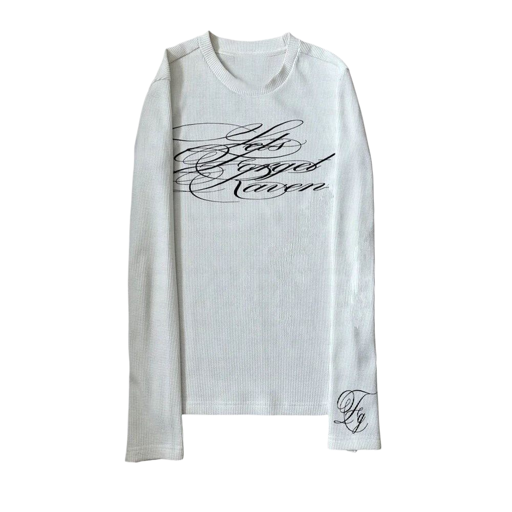 Letter Print Womens Polo Neck Top