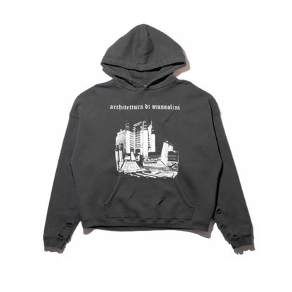 Letter-printed hoodie