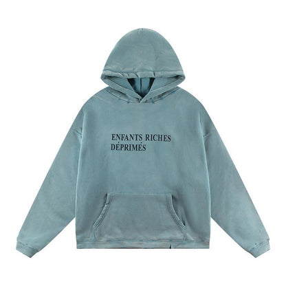 Letter-printed hoodie