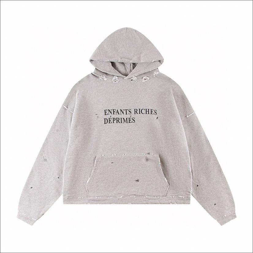 Letter-printed hoodie