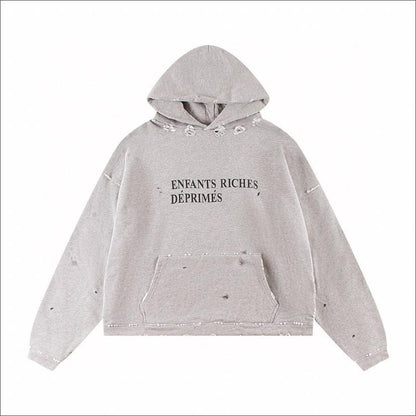 Letter-printed hoodie