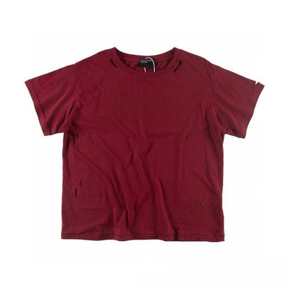 Letter-printed short-sleeved shirt