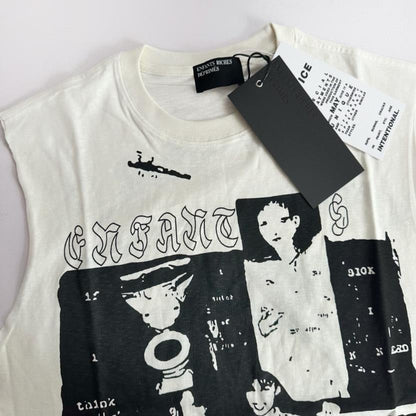 Letter-printed short-sleeved shirt