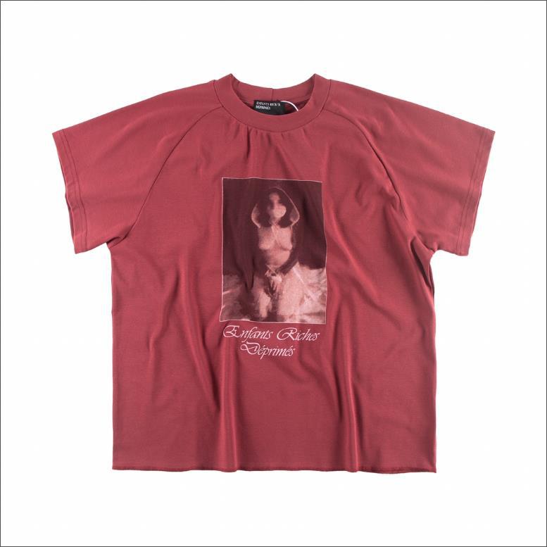 Letter-printed short-sleeved shirt