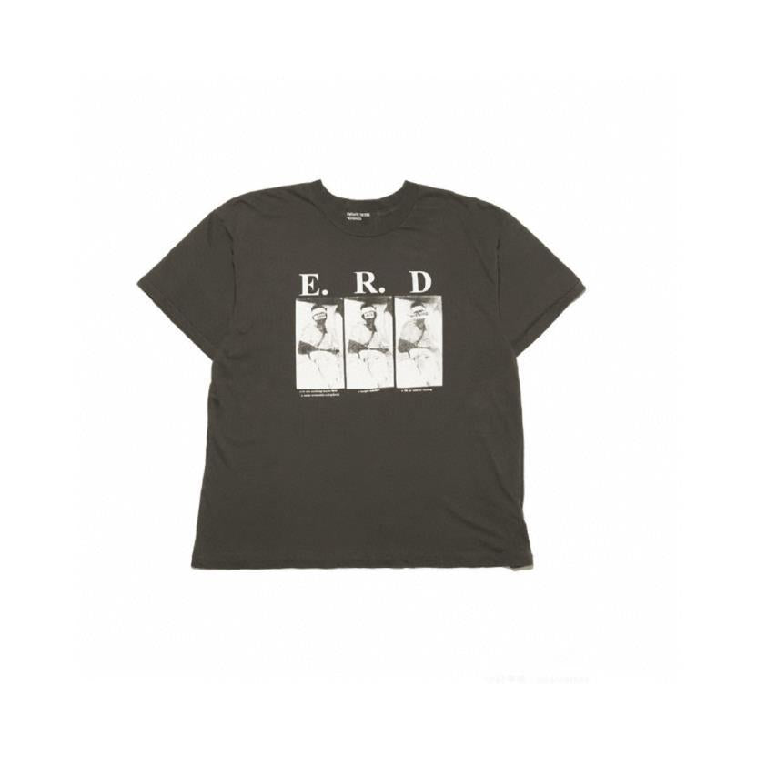 Letter-printed short-sleeved shirt