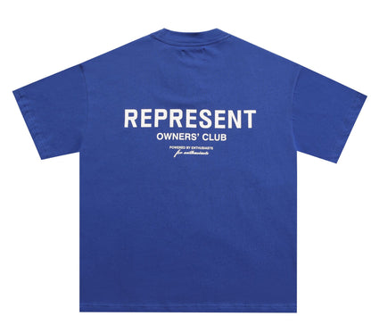 Letter-printed trendy brand short-sleeved shirt