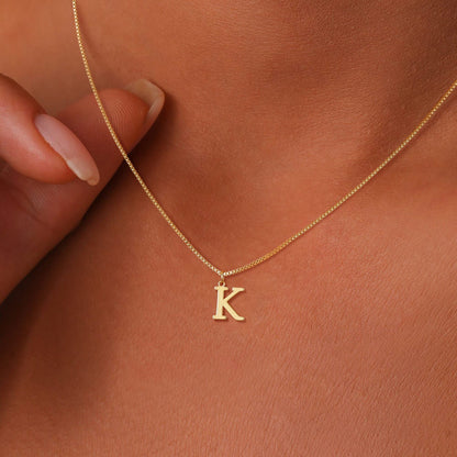 Letter-shaped pendant necklace