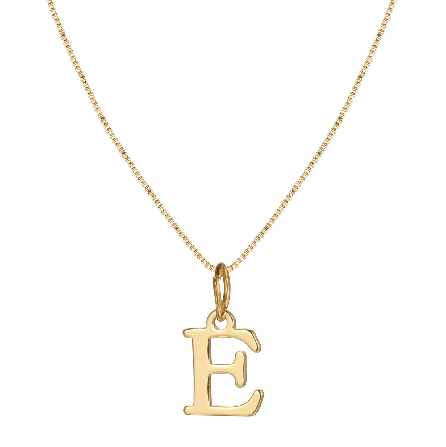 Letter-shaped pendant necklace
