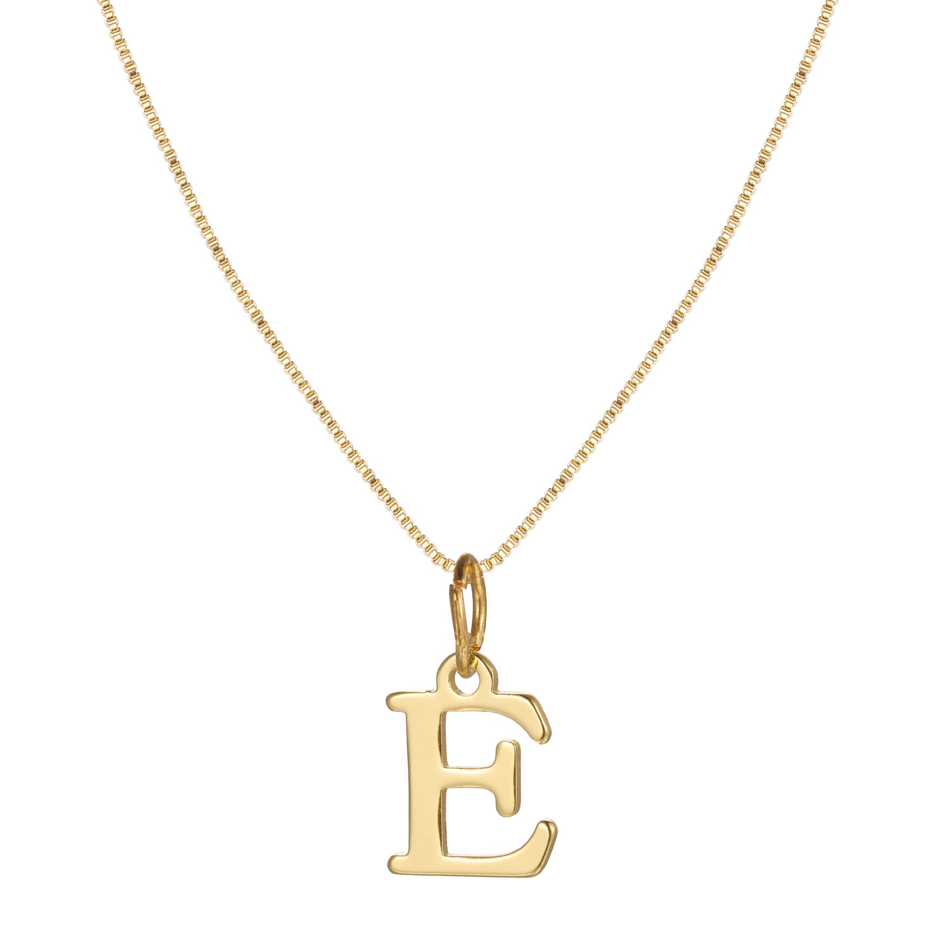 Letter-shaped pendant necklace