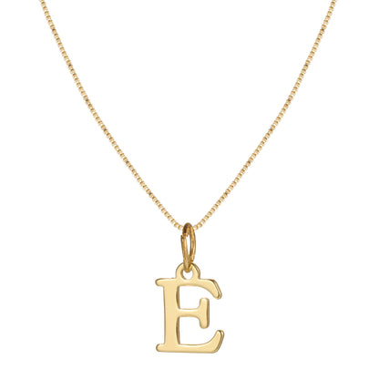Letter-shaped pendant necklace
