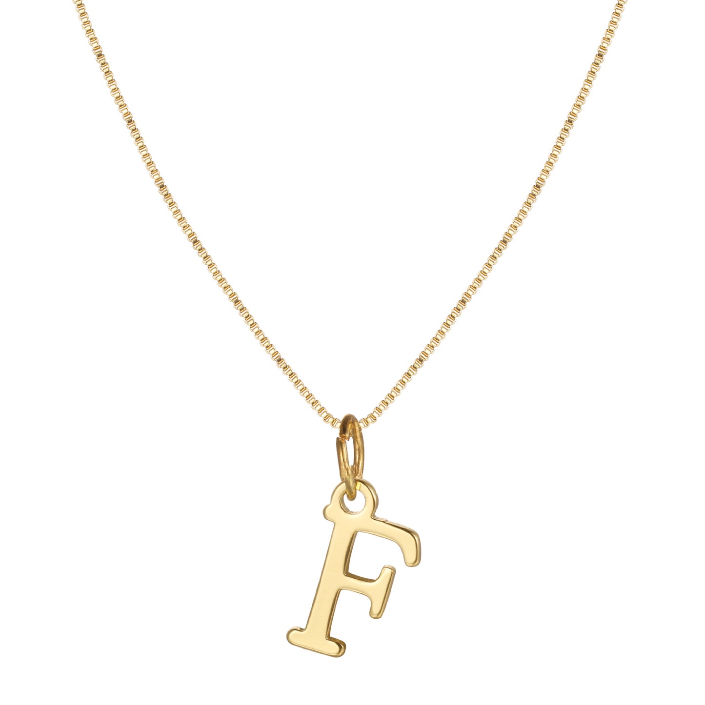 Letter-shaped pendant necklace