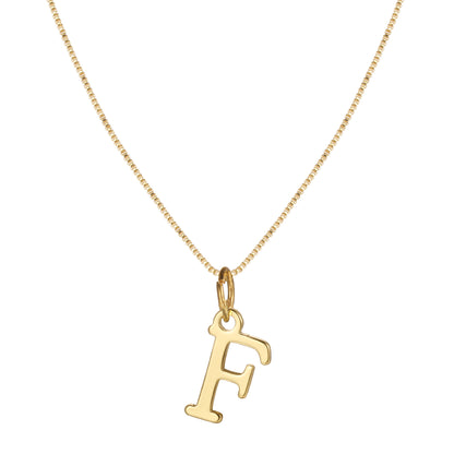 Letter-shaped pendant necklace