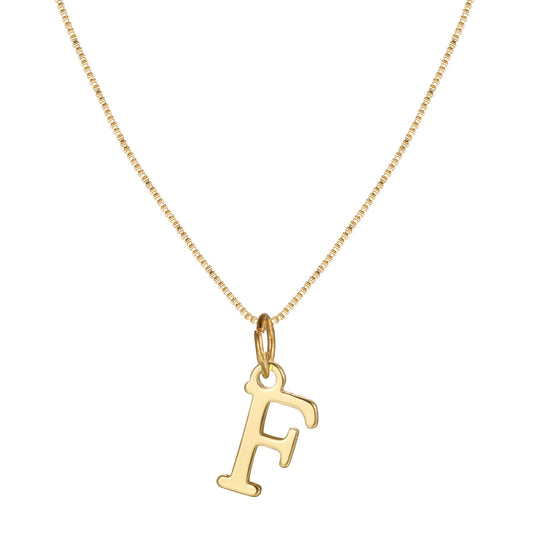 Letter-shaped pendant necklace