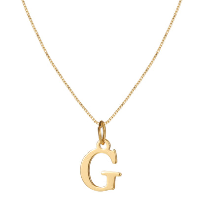 Letter-shaped pendant necklace