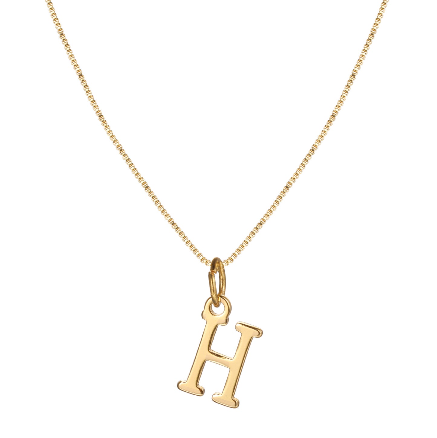 Letter-shaped pendant necklace