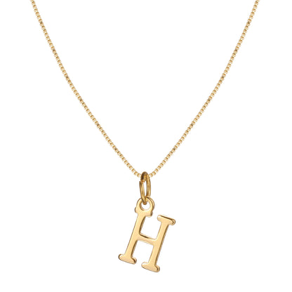 Letter-shaped pendant necklace