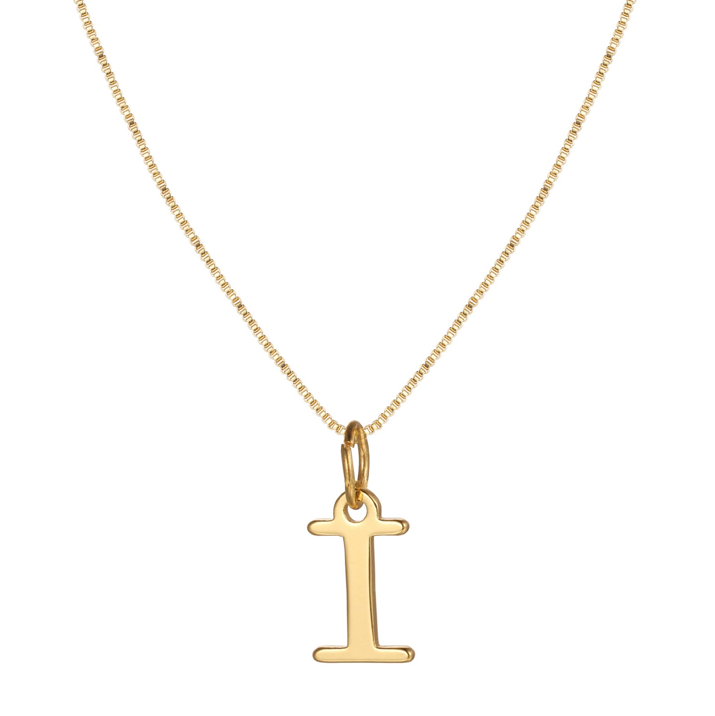 Letter-shaped pendant necklace