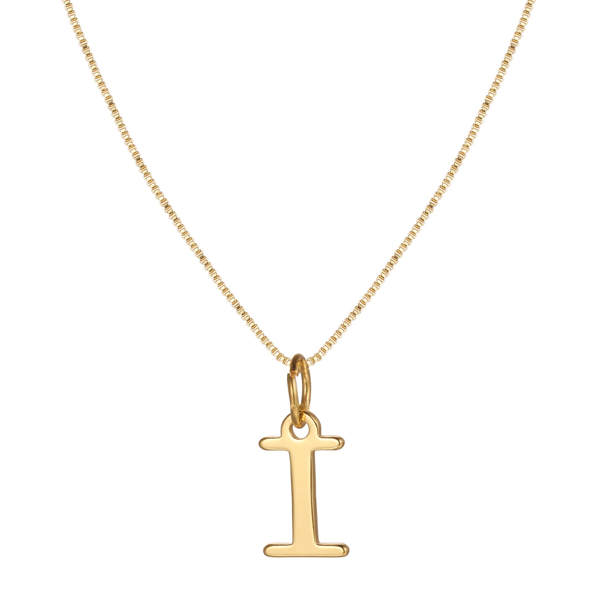 Letter-shaped pendant necklace