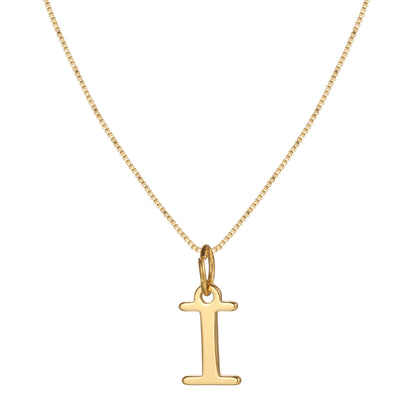 Letter-shaped pendant necklace