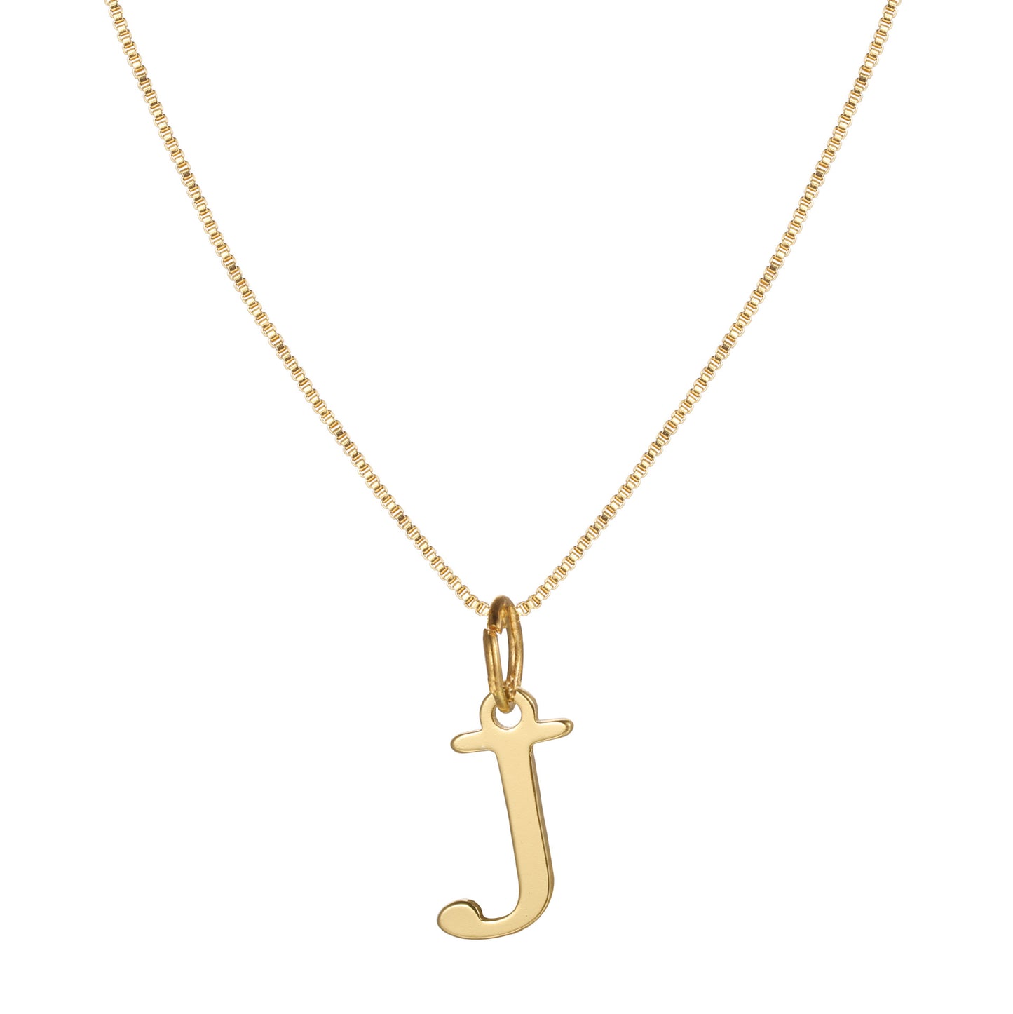 Letter-shaped pendant necklace