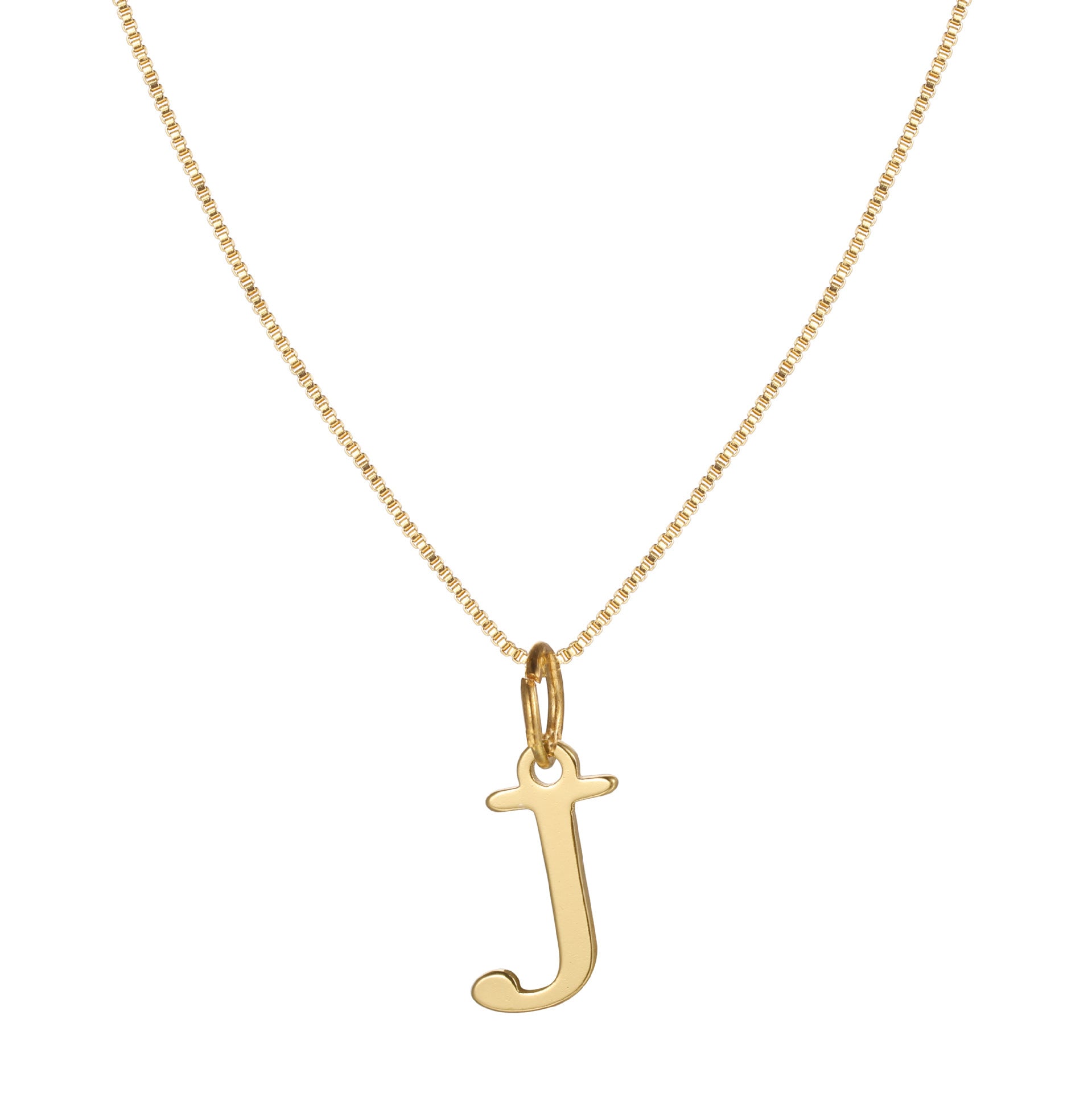 Letter-shaped pendant necklace