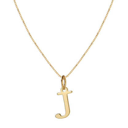 Letter-shaped pendant necklace