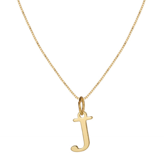 Letter-shaped pendant necklace