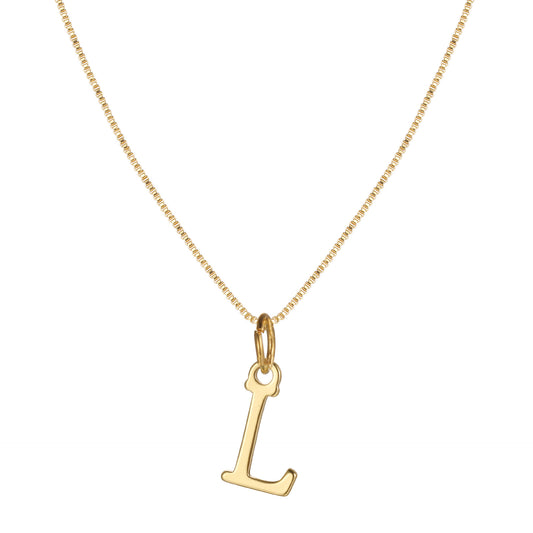Letter-shaped pendant necklace