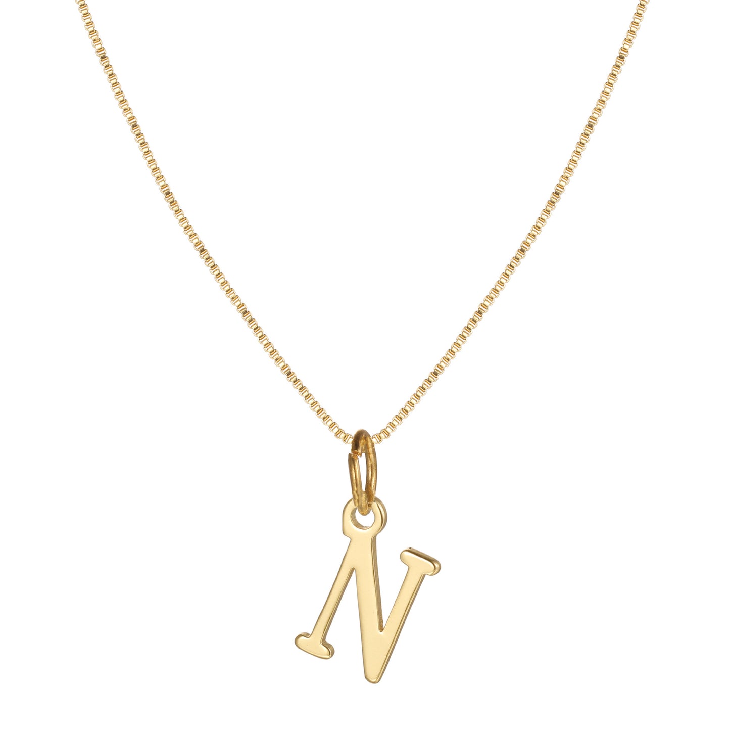 Letter-shaped pendant necklace