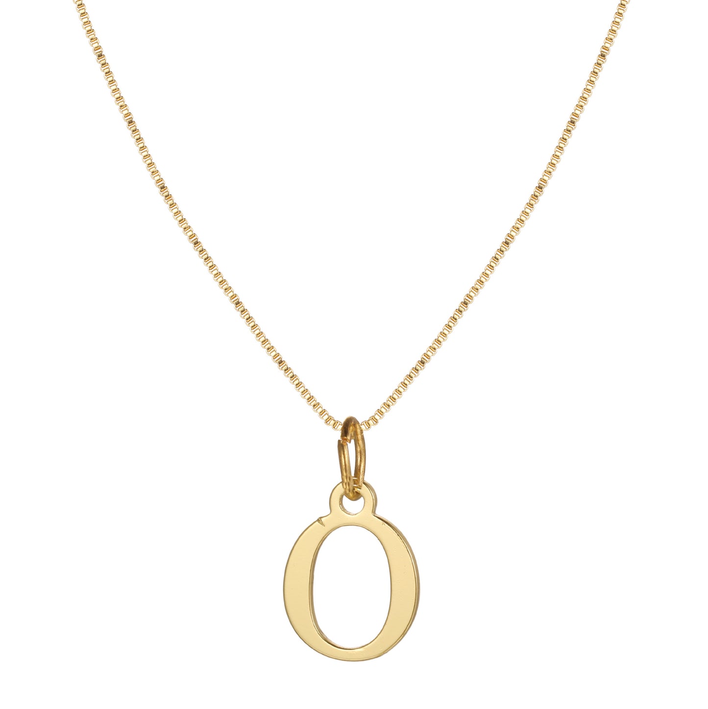 Letter-shaped pendant necklace