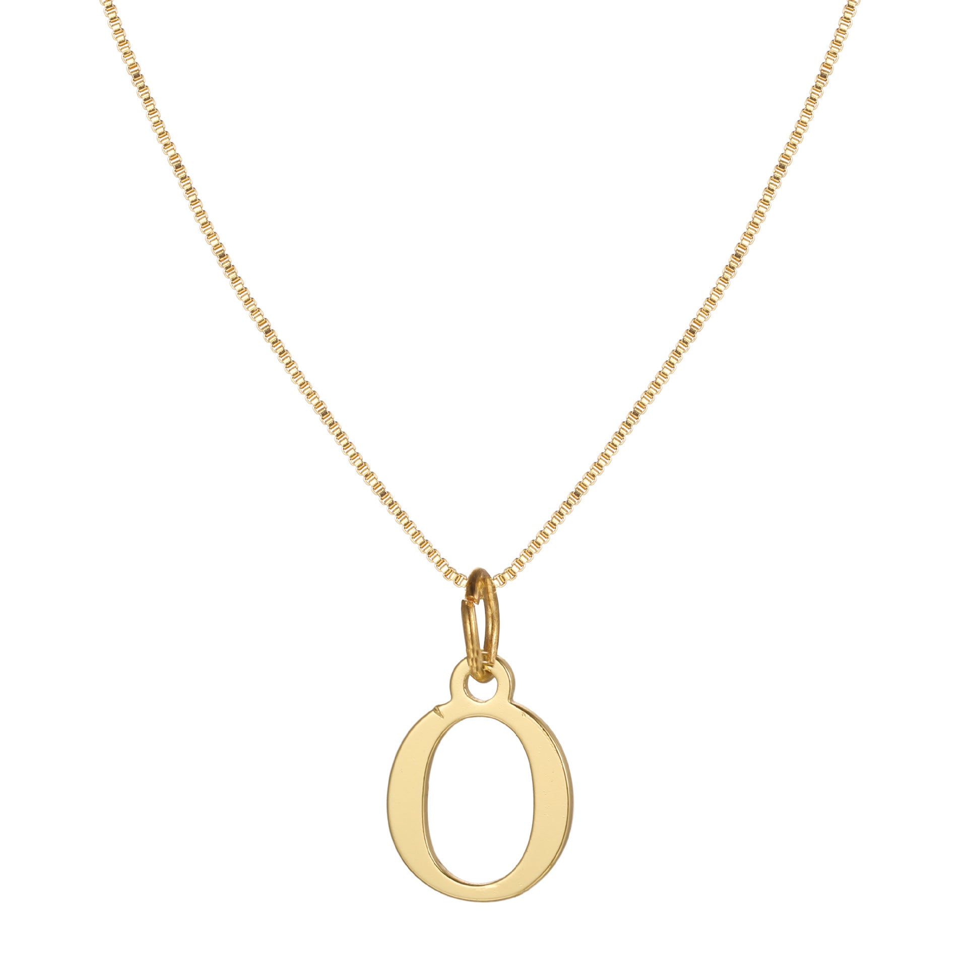 Letter-shaped pendant necklace