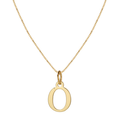 Letter-shaped pendant necklace