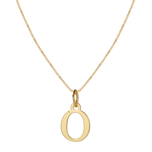 Letter-shaped pendant necklace