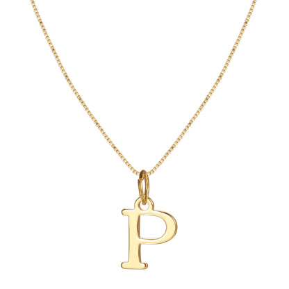 Letter-shaped pendant necklace