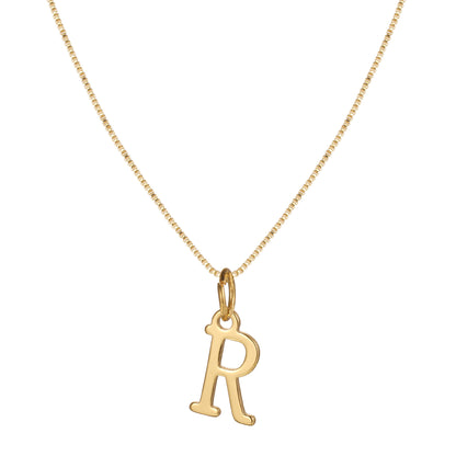 Letter-shaped pendant necklace