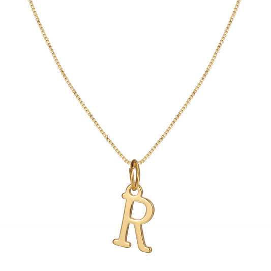 Letter-shaped pendant necklace