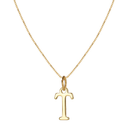 Letter-shaped pendant necklace