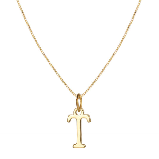 Letter-shaped pendant necklace