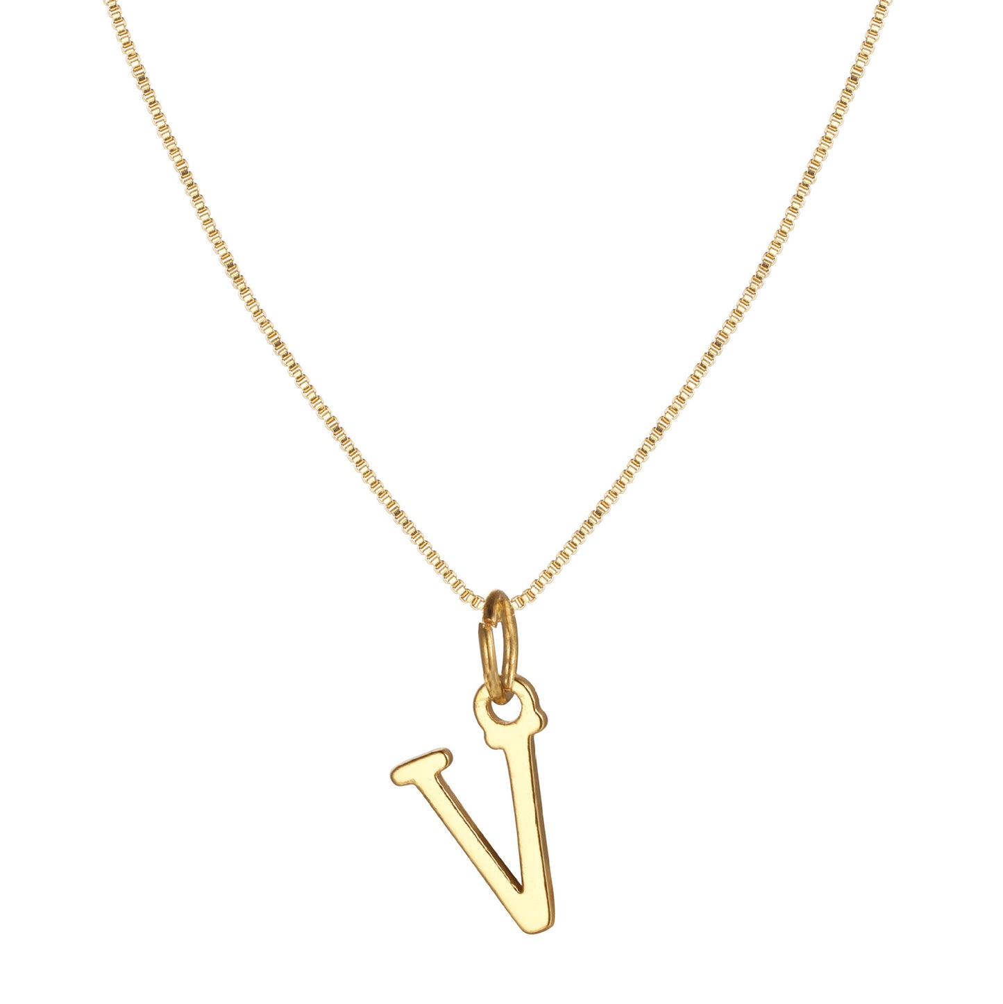 Letter-shaped pendant necklace