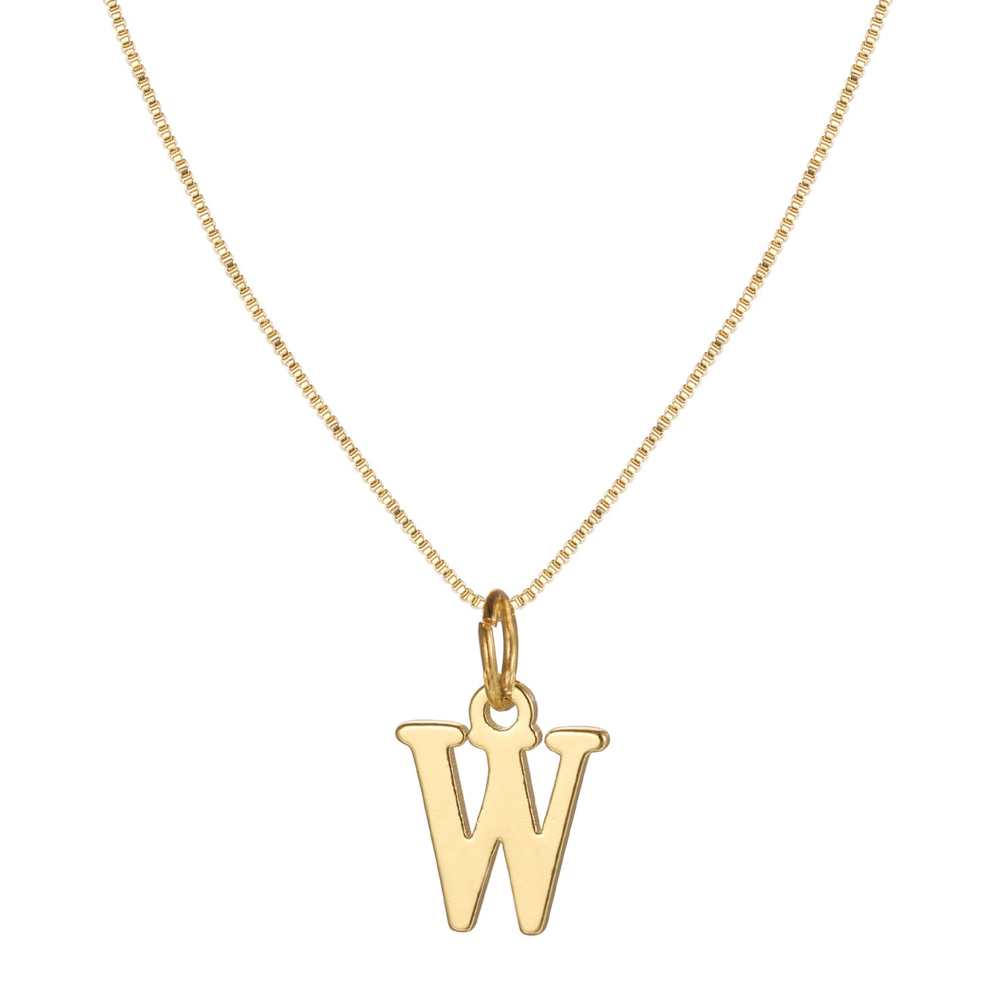 Letter-shaped pendant necklace