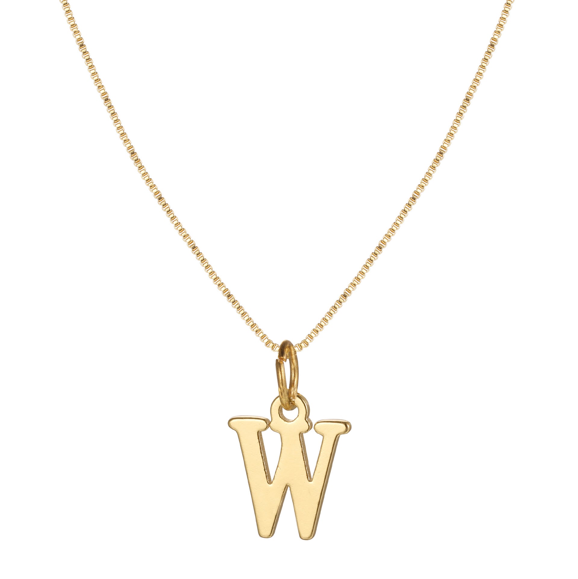 Letter-shaped pendant necklace