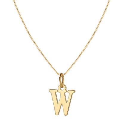 Letter-shaped pendant necklace